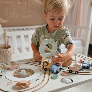 10-u-1 drveni edukativni stol sa životinjama i vlakićem