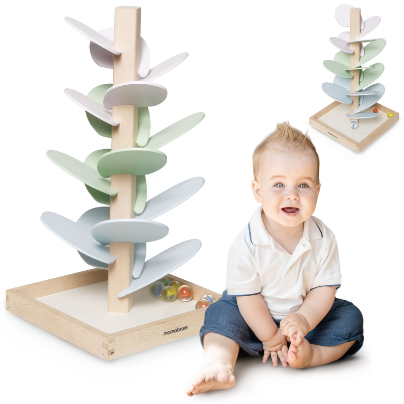 Drvena staza za kuglice - zvučno drvo s kuglicama