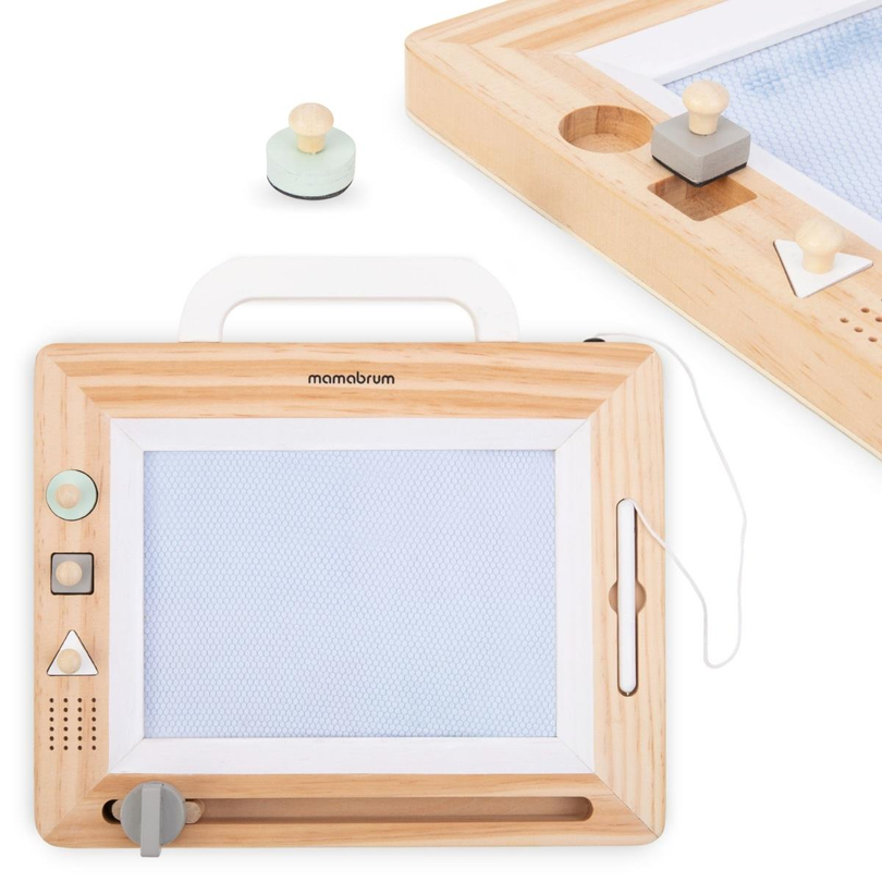 Drveni spomenar sa pečatima - ploča za crtanje