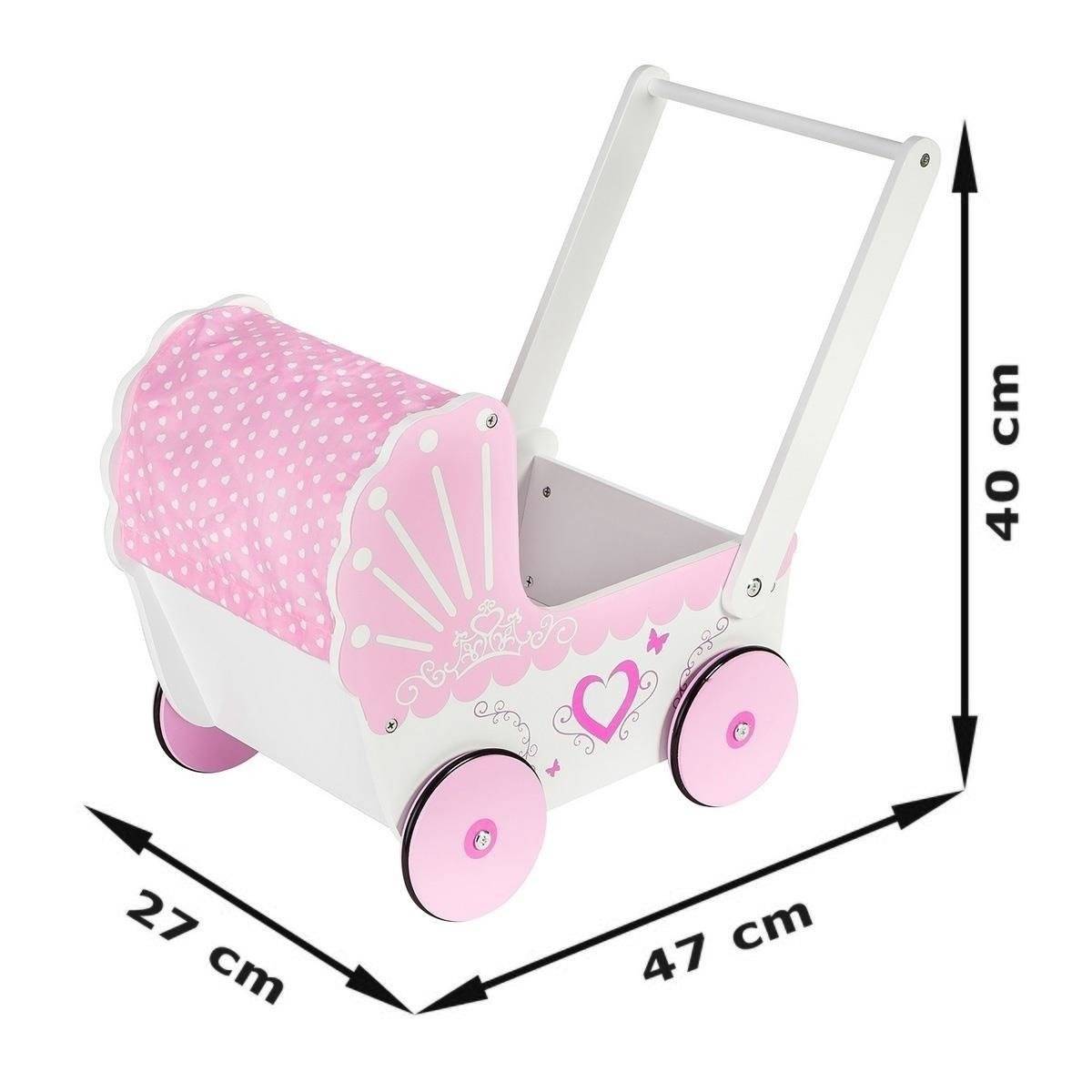 Drvena kolica za lutke