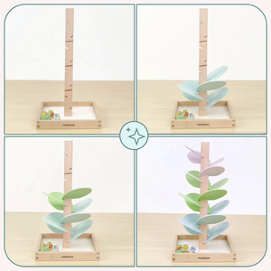 Drvena staza za kuglice - zvučno drvo s kuglicama