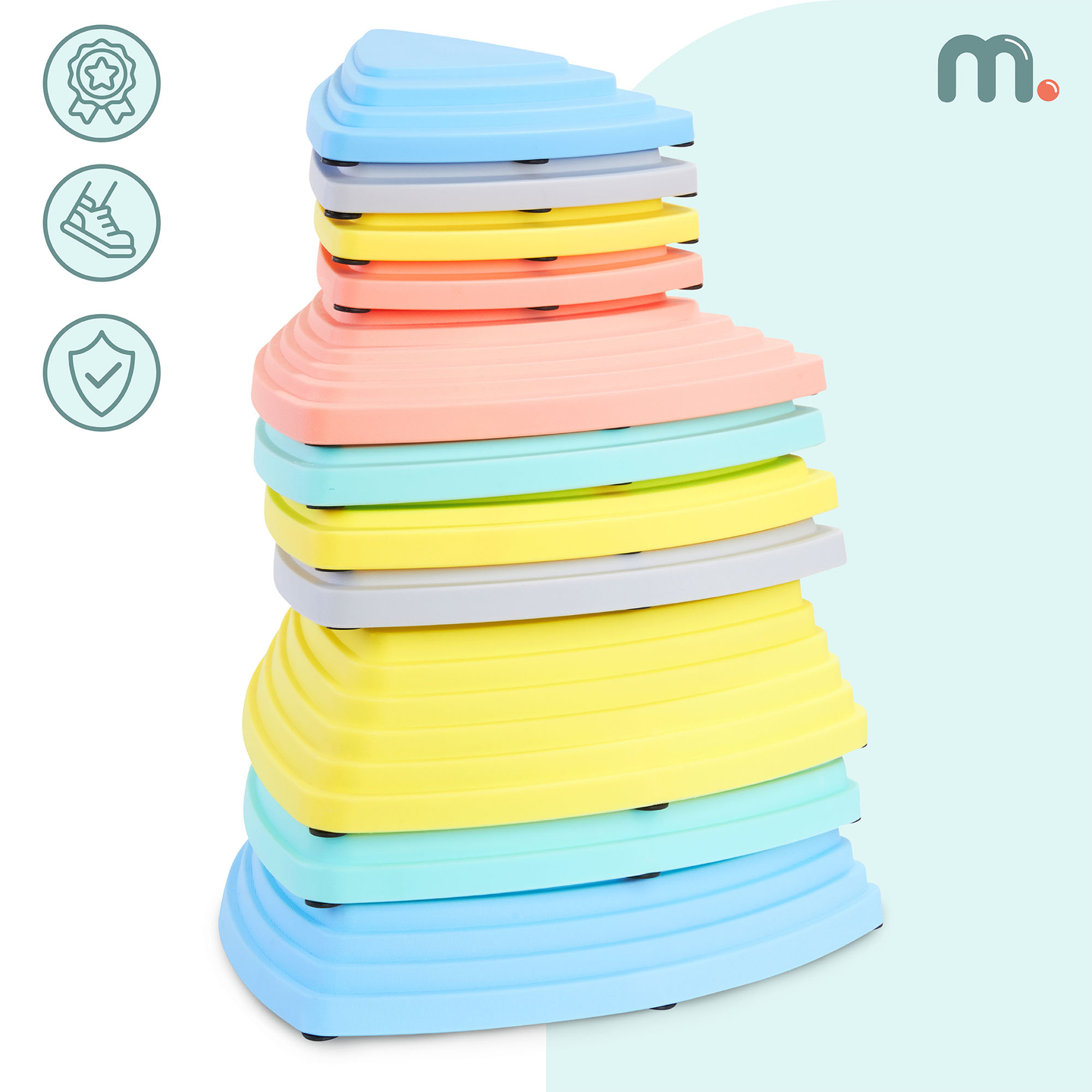 Kamenje za ravnotežu u boji - 11 komada