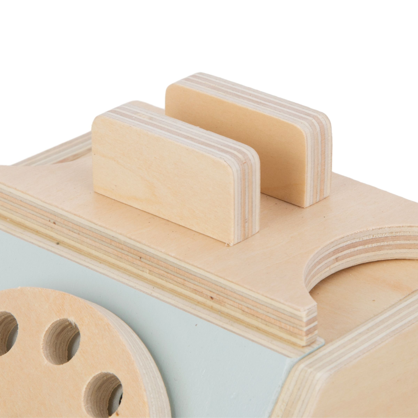 Drveni retro telefon - mint