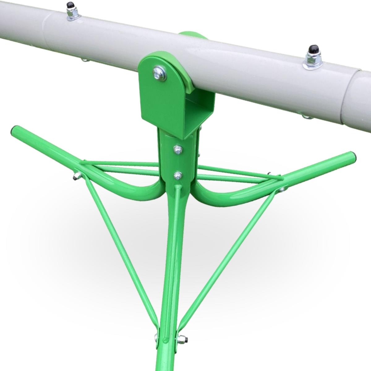 Vrtna ljuljačka 2-u-1, greda za ravnotežu za 2 osobe s funkcijom vrtuljka od 360 stupnjeva