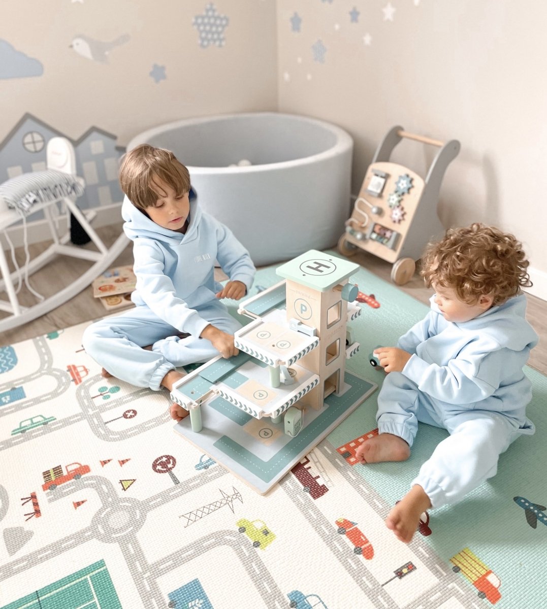 Dvostrana XXL pjenasta podloga - rola 2 CM (cestovna i cik-cak)