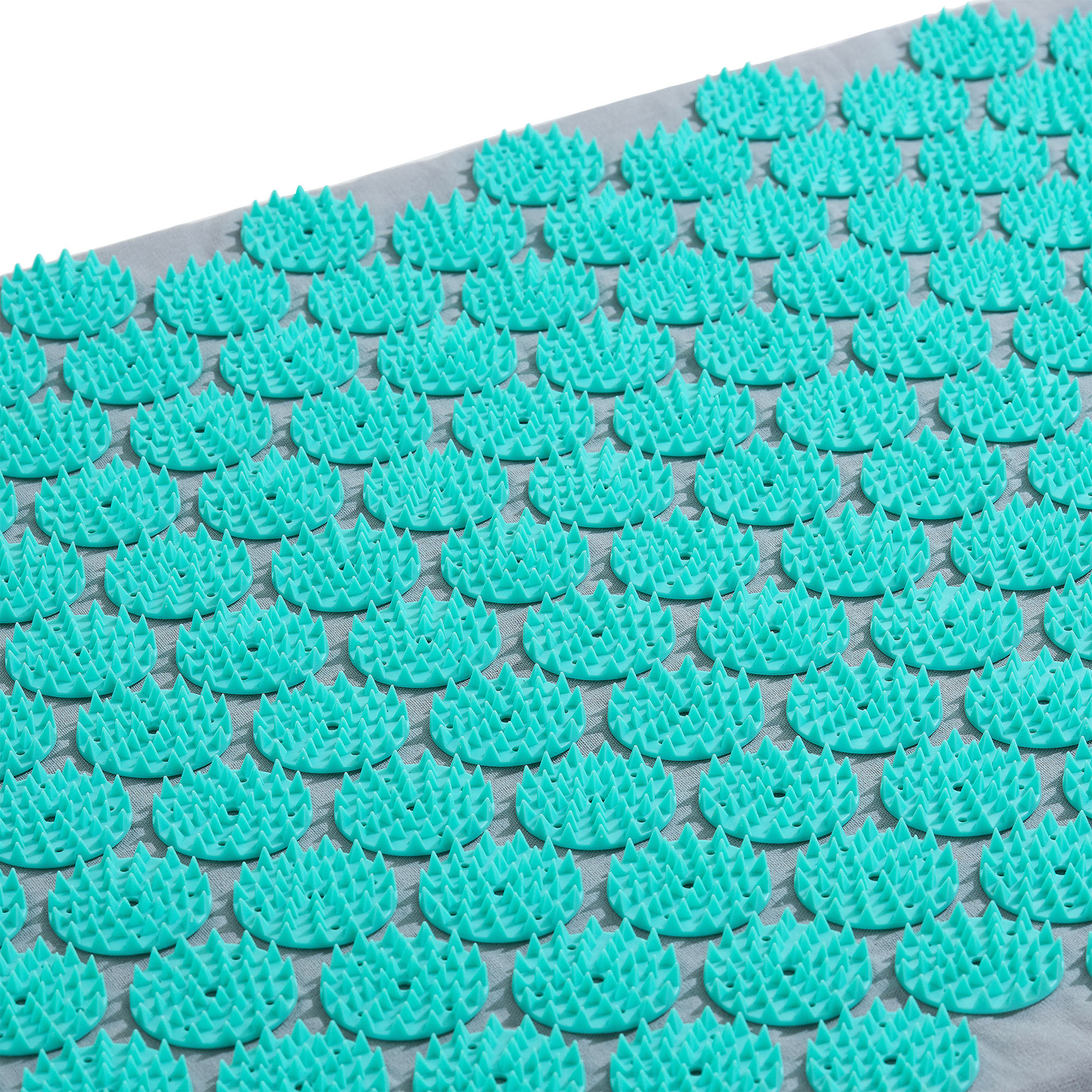 Prostirka za akupresuru s jastukom i navlakom - 72 cm HyperMotion sivo-menta