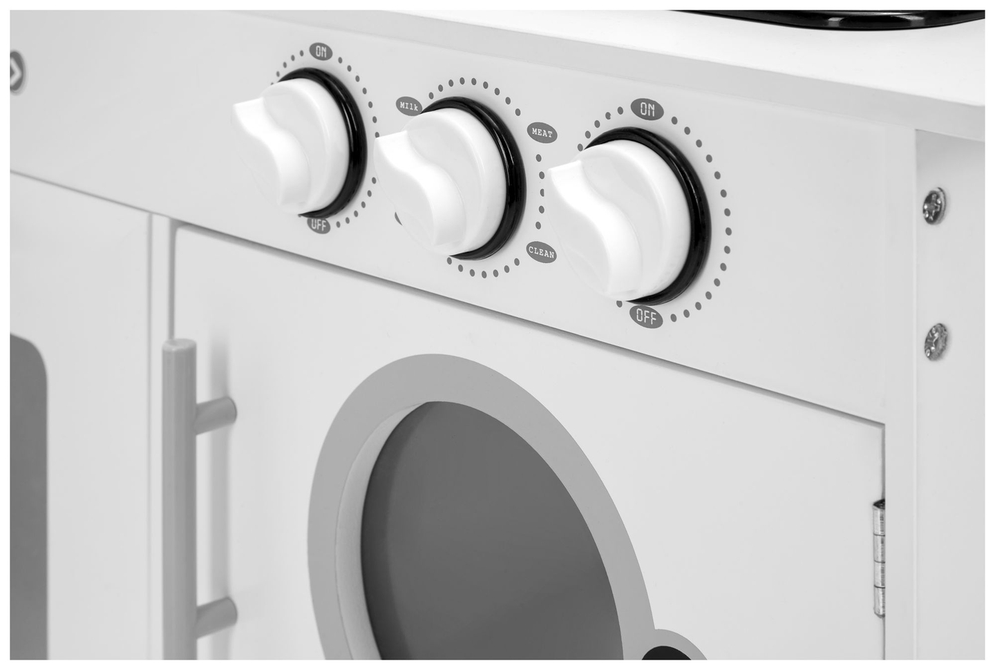 XXXL drvena kutna kuhinja s hladnjakom, pećnicom, perilicom rublja, pregačom i dodacima