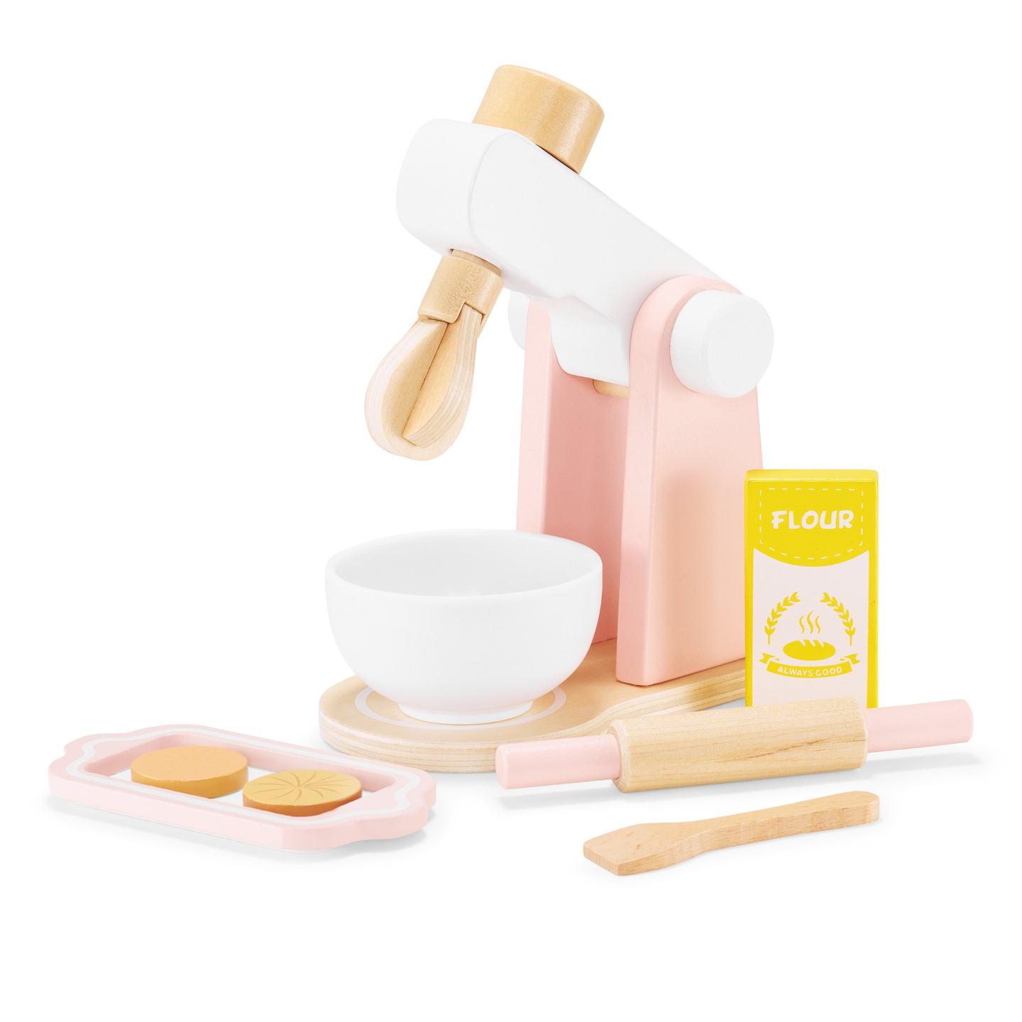 Drvena mješalica za tijesto s priborom, za djecu