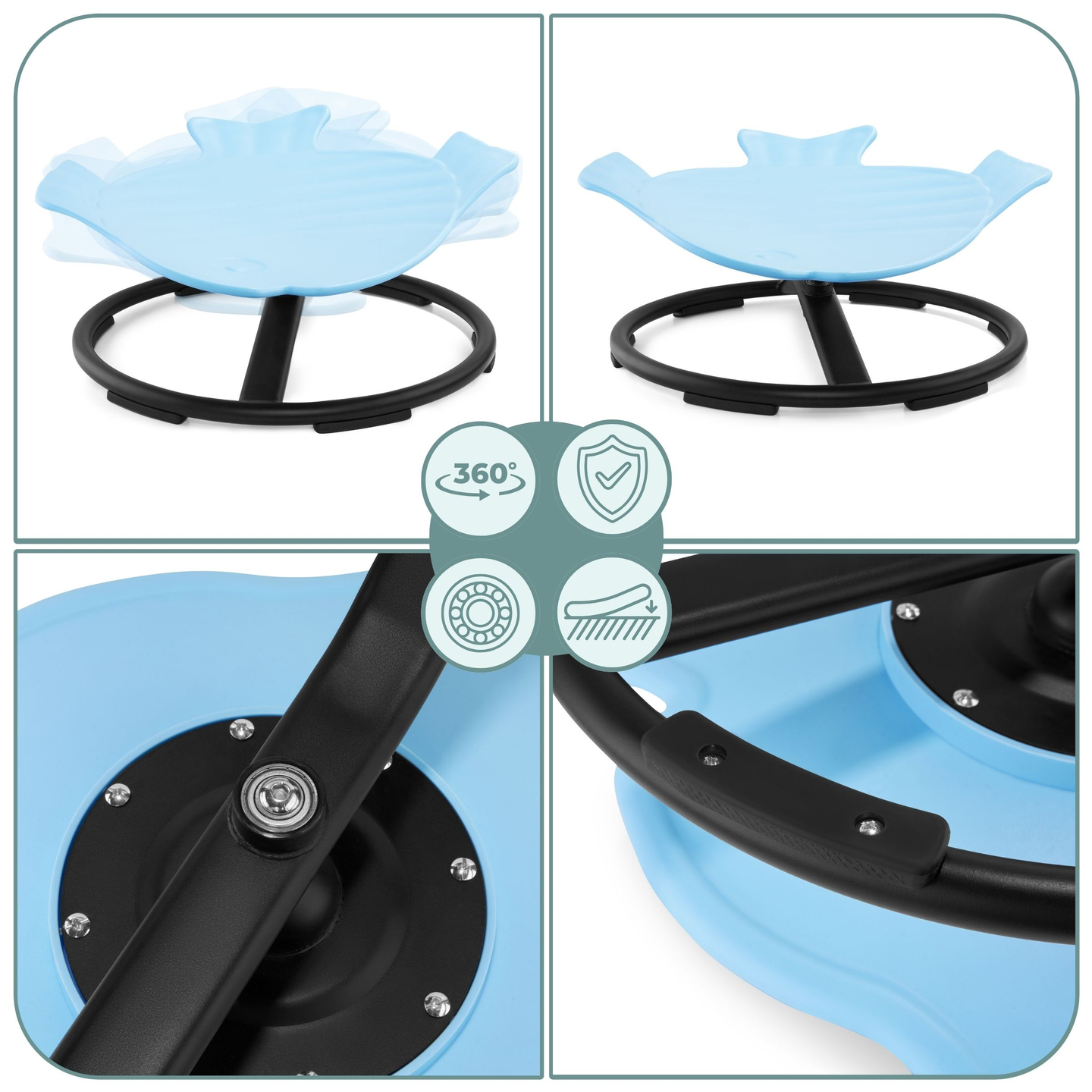 Mini vrtuljak za djecu Riba - plava