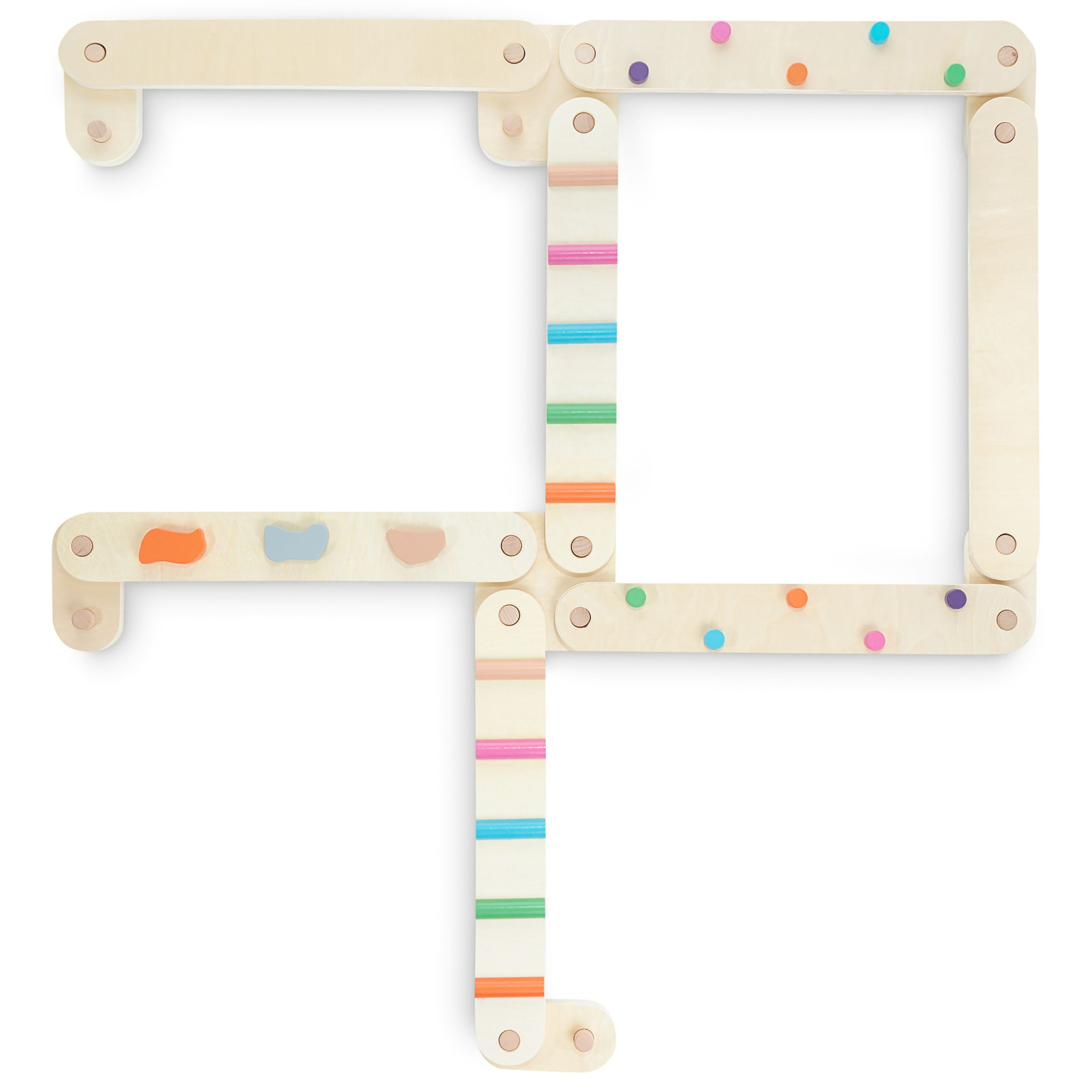 Drvena staza za ravnotežu - senzorna staza - 14 elemenata