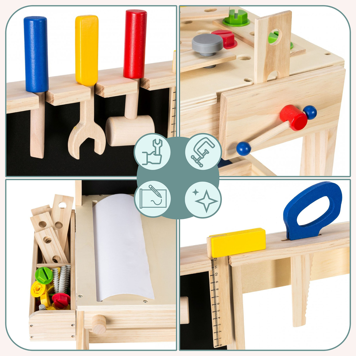 XXL drveni DIY set - 75 elemenata