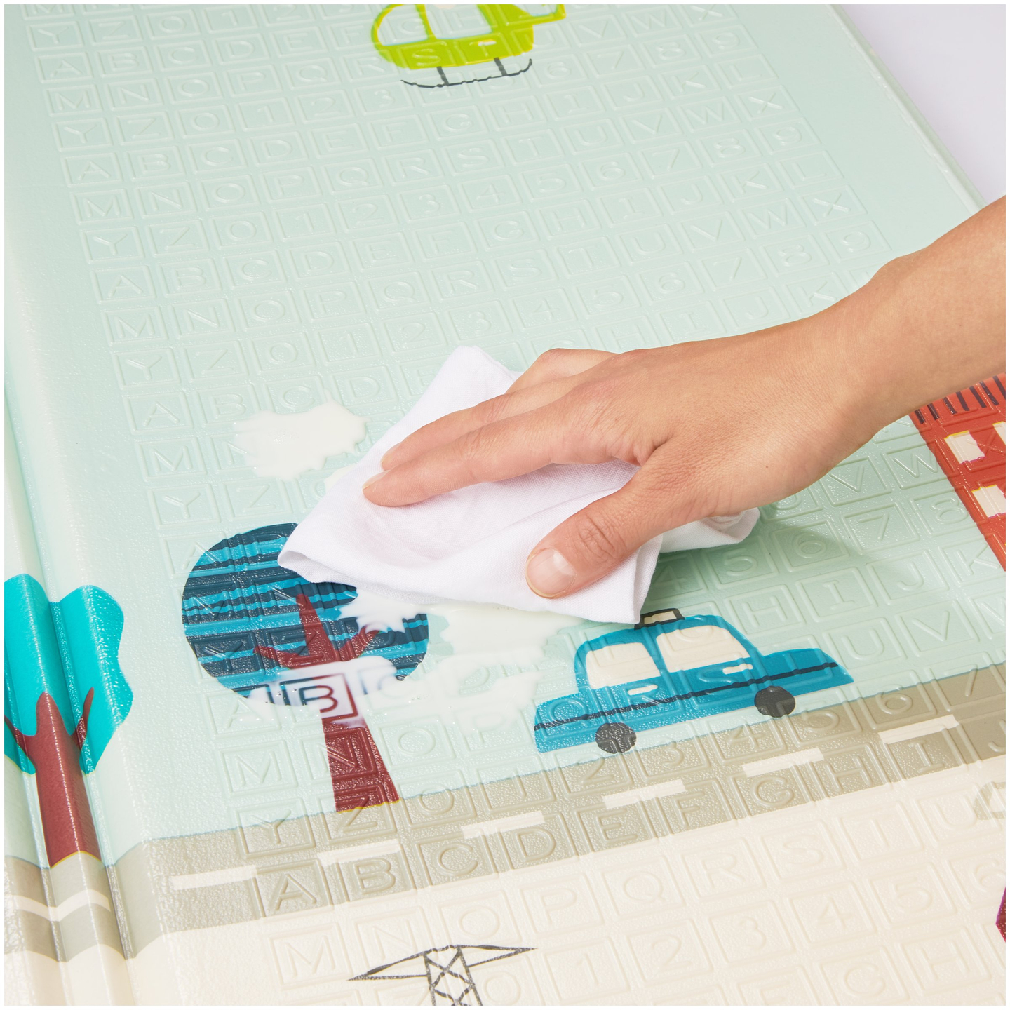 Dvostrana XXL pjenasta prostirka - sklopiva 1 CM (planina i cesta)