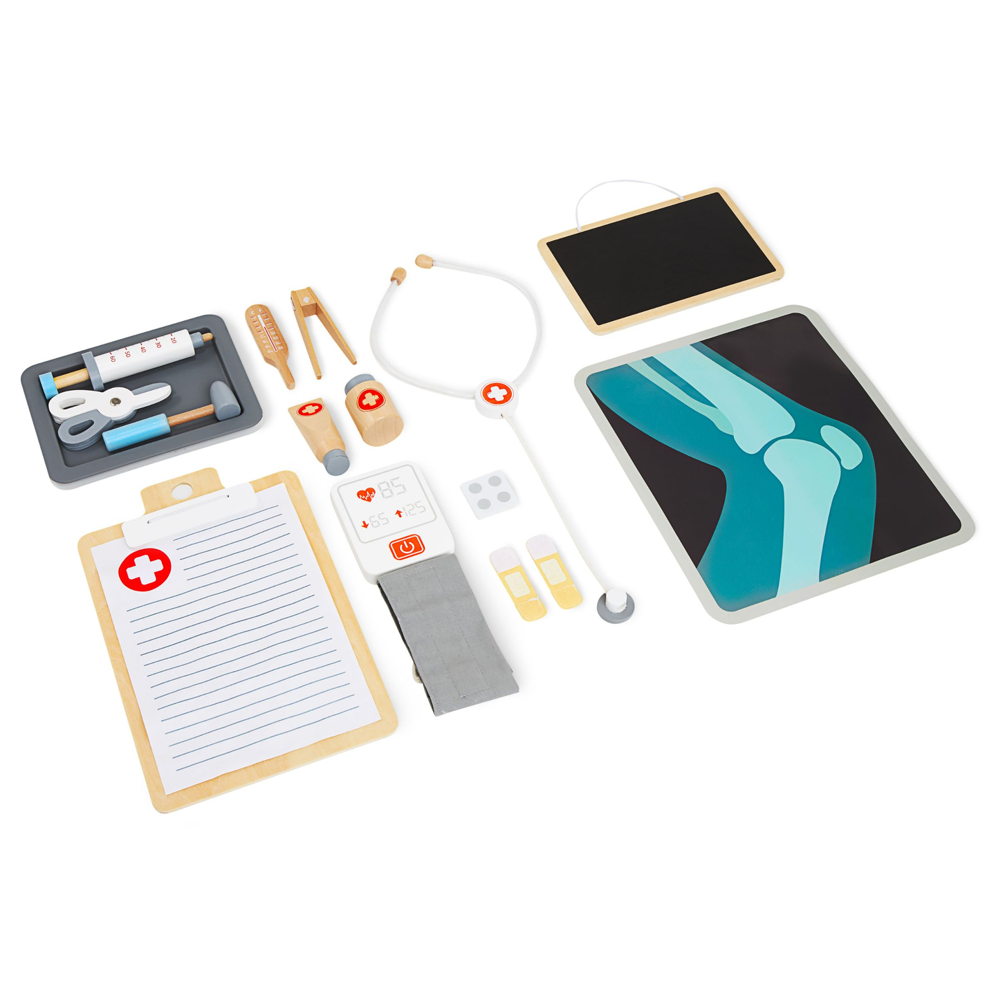 Drvena liječnička ordinacija bolnica XXL - liječnički set s priborom