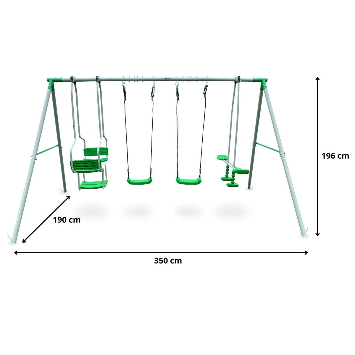 Dječja ljuljačka za 6 osoba - vrtno igralište