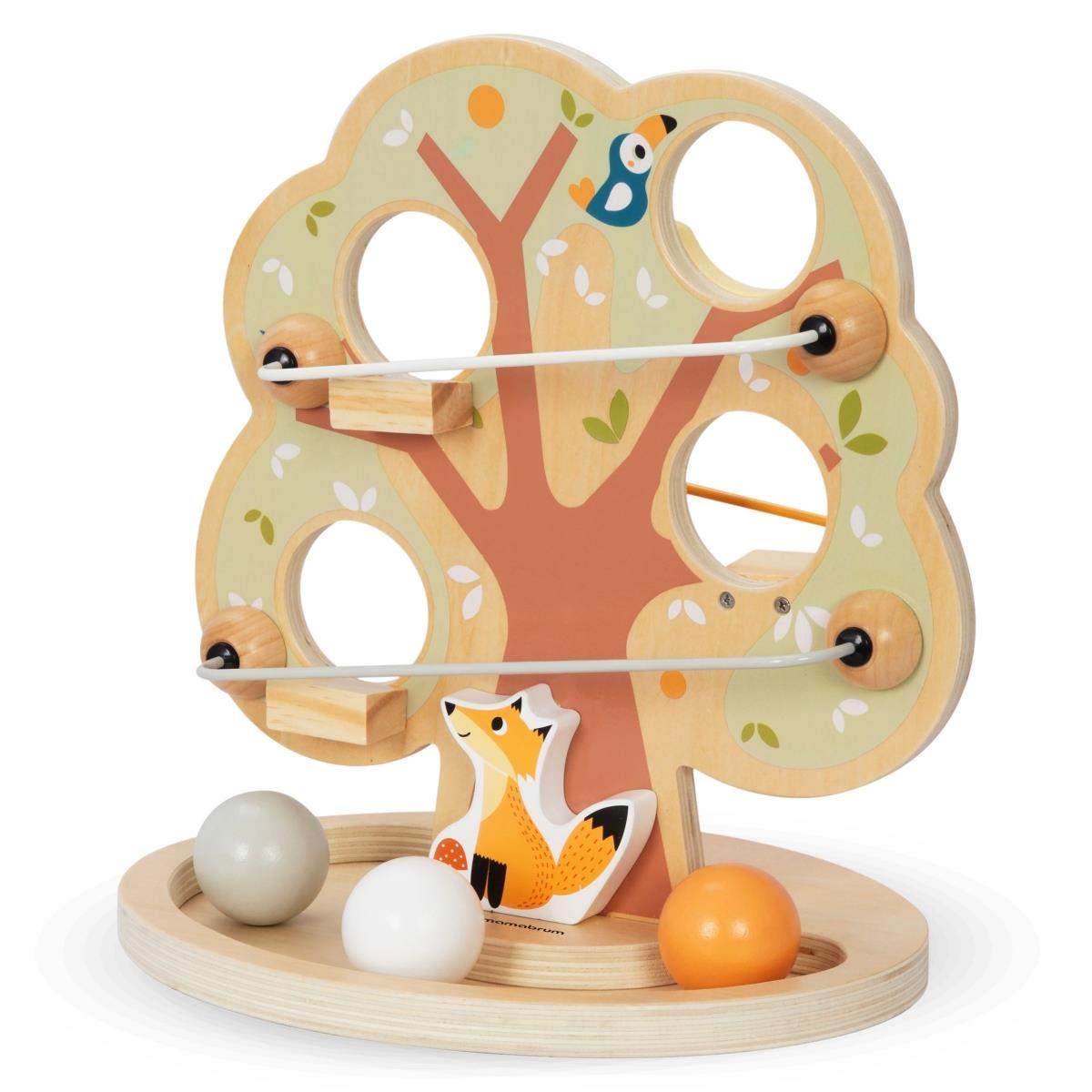 Drvena spust staza za lopte - Zeleno drvo