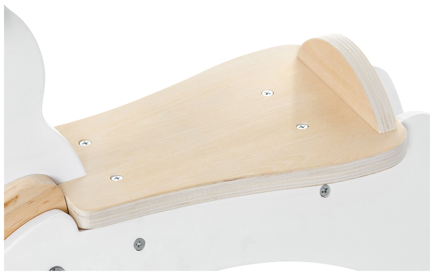 Drveni konjić za ljuljanje - bijeli - od 12 mjeseci