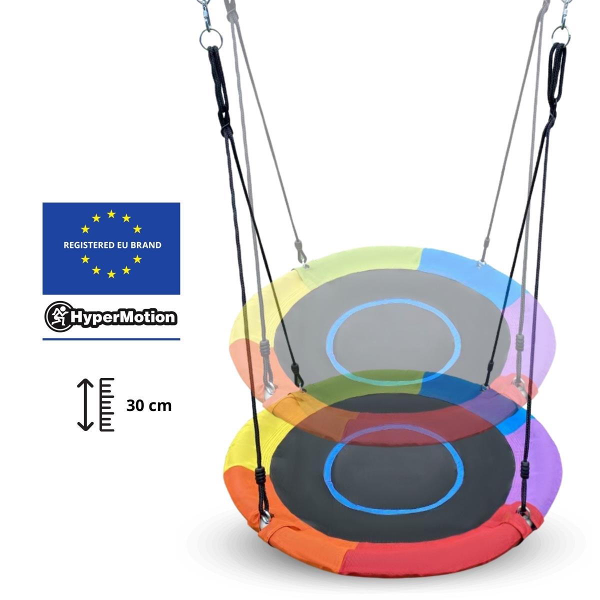 XL vrtno igralište za djecu s ljuljačkom gnijezdo roda, ljestvama i mrežom za penjanje