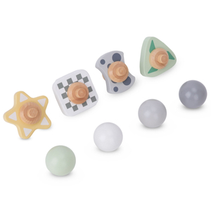 Velika drvena staza s loptom - tobogan s rotirajućim elementima