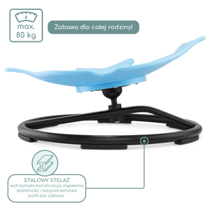 Mini vrtuljak za djecu Riba - plava