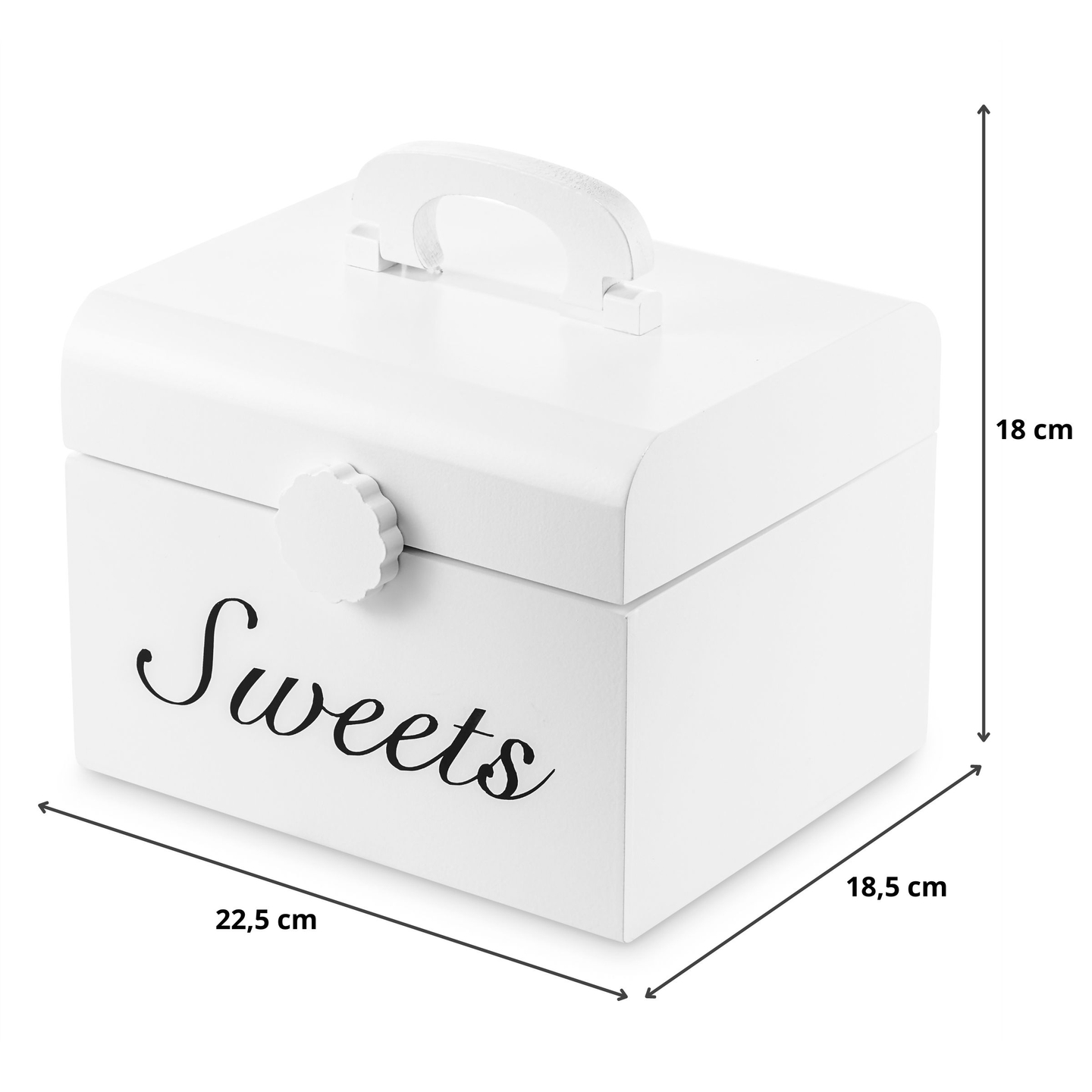 Drvena kutija sa slatkišima za rezanje, slastičarna