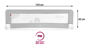 Zaštitna ograda za krevet - Bed Rail - siva