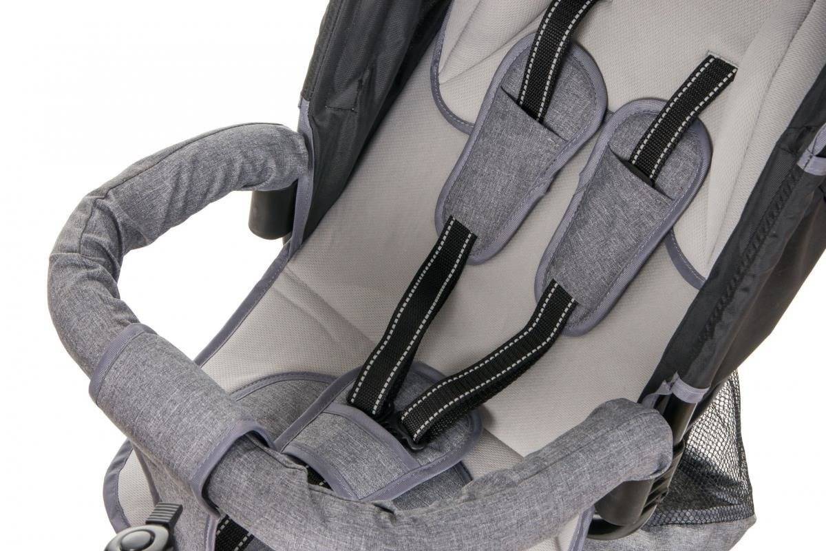 Tobi Velar tricikl + kišna navlaka - siva