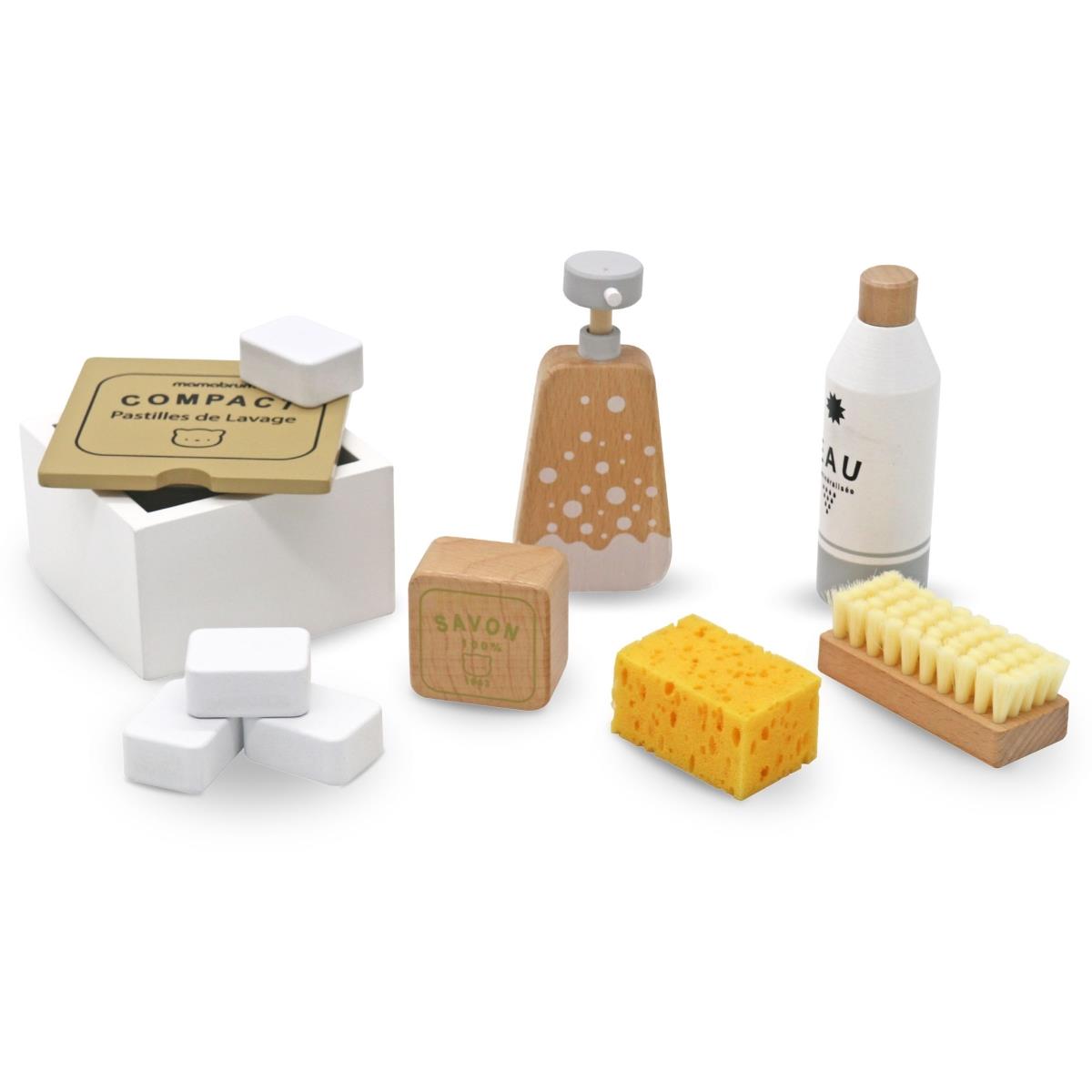 Drveni set za čišćenje za djecu - 10 elemenata