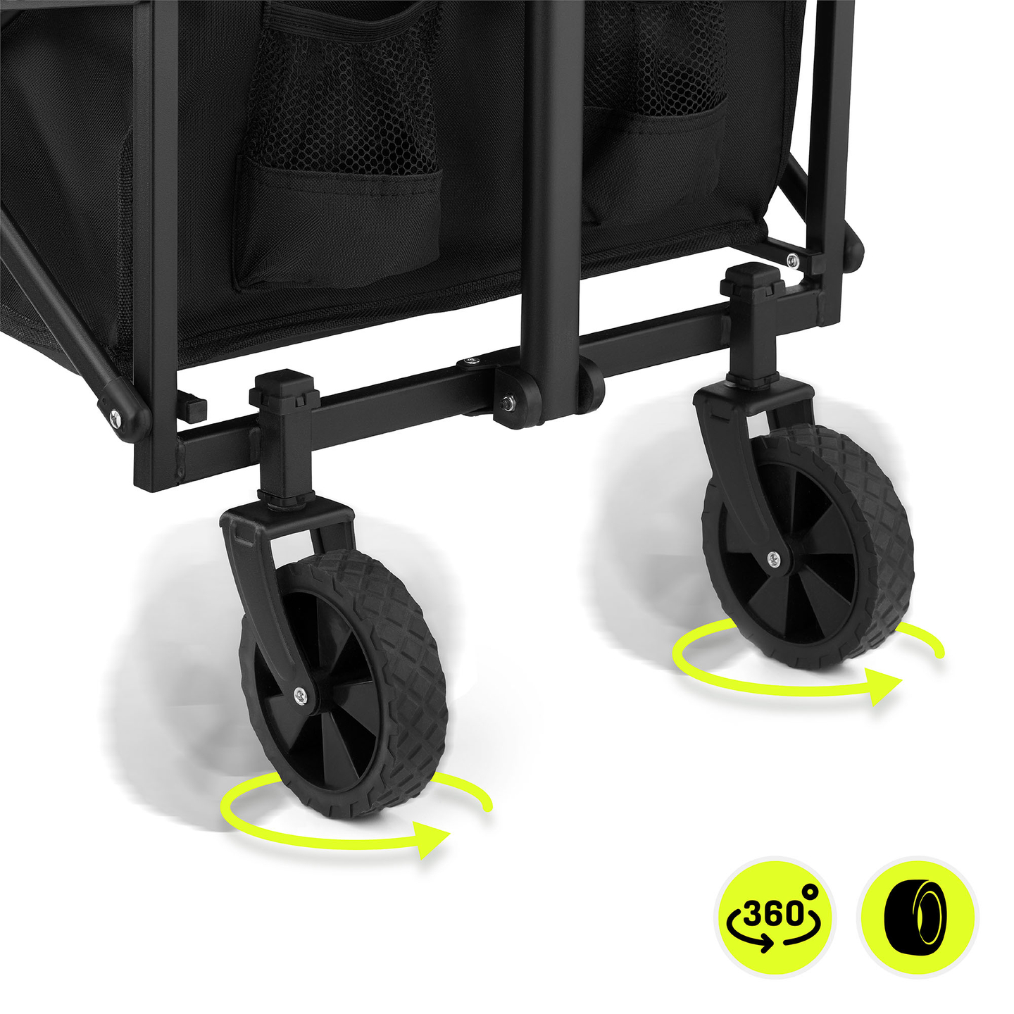 HyperMotion sklopiva kolica za plažu - crna, 80 kg