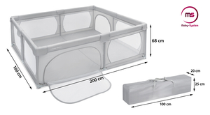 Velika ogradica 200 cm x 160 cm - igralište za djecu, suhi bazen