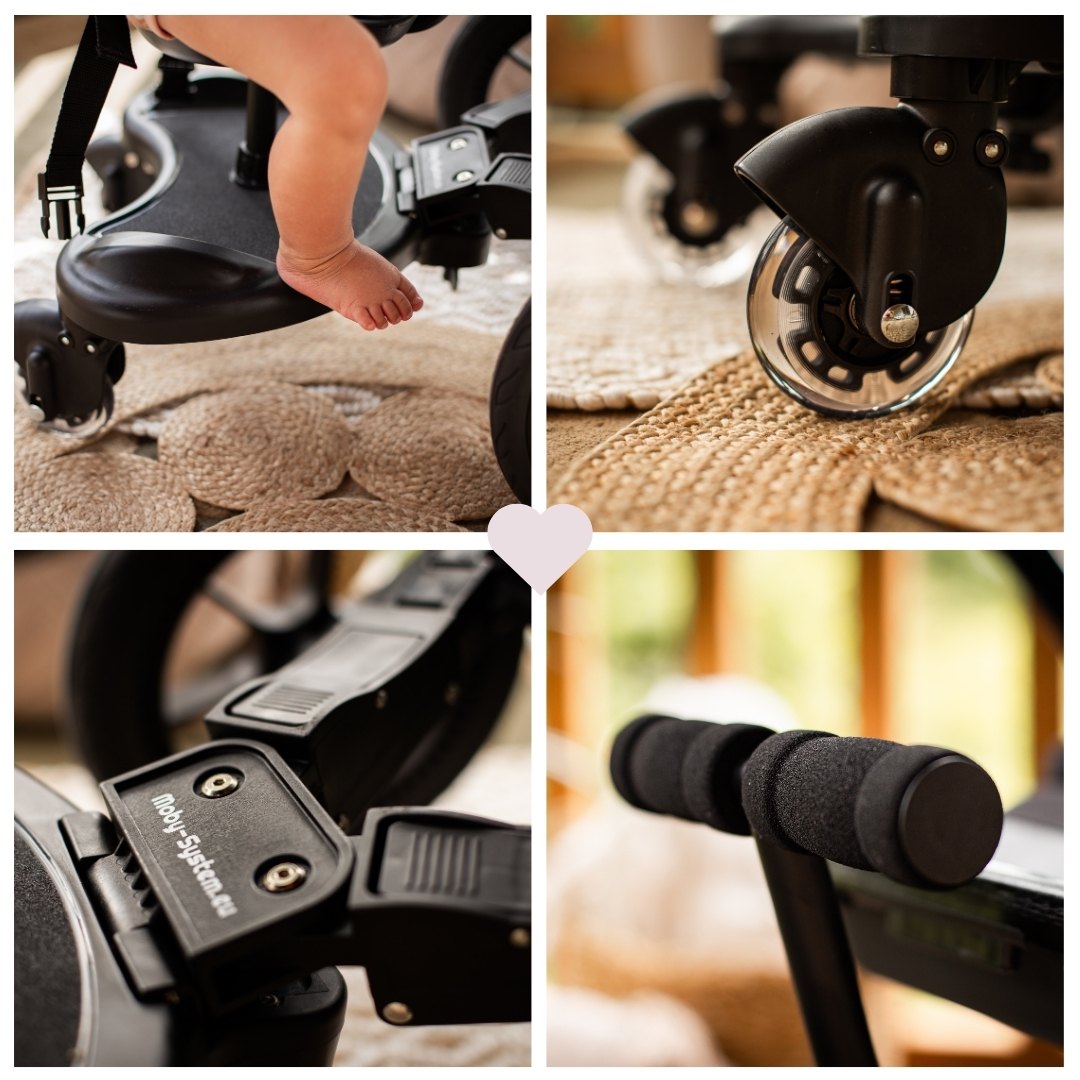 MR BUGGY Nastavak za kolica sa sjedalom - LED kotači