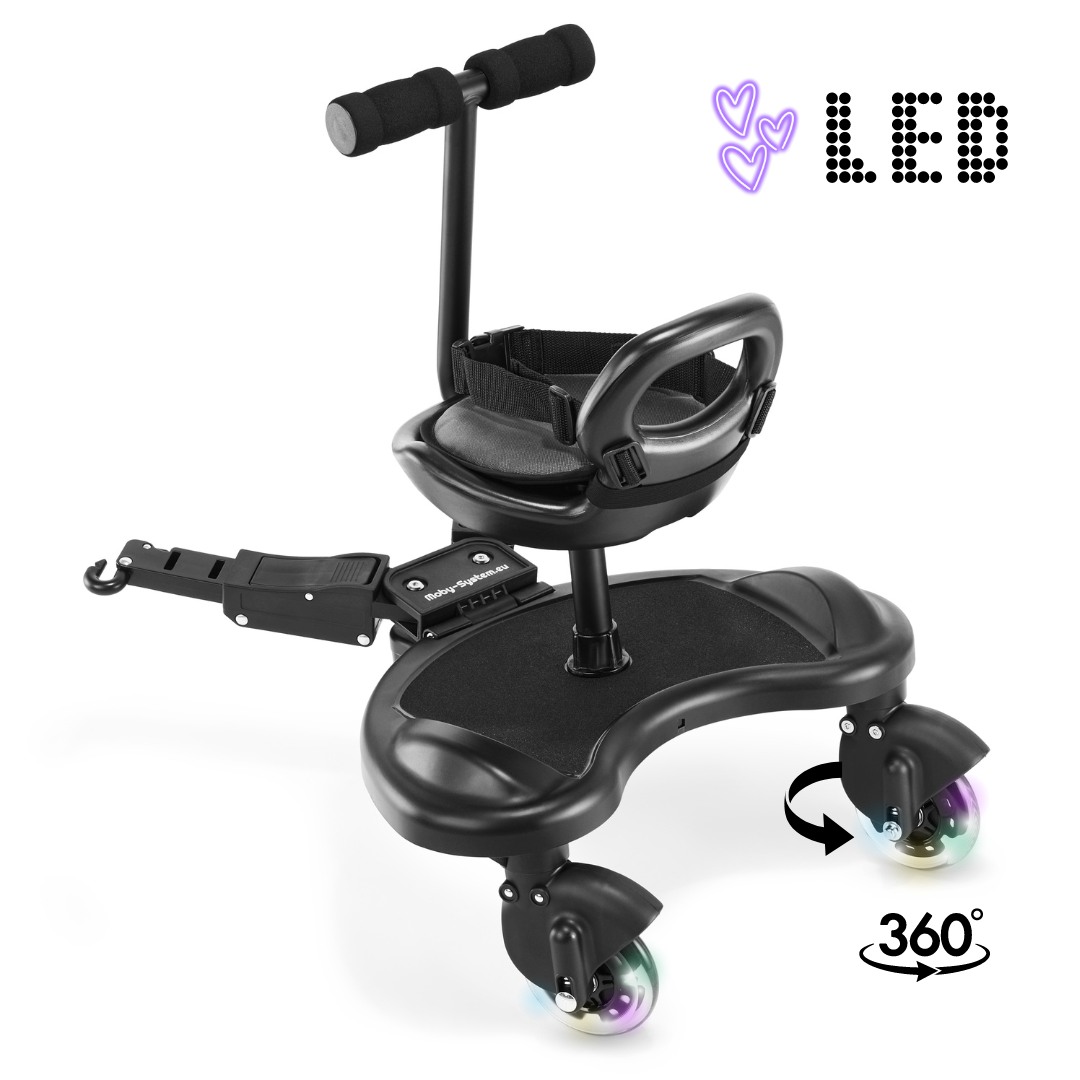 MR BUGGY Nastavak za kolica sa sjedalom - LED kotači