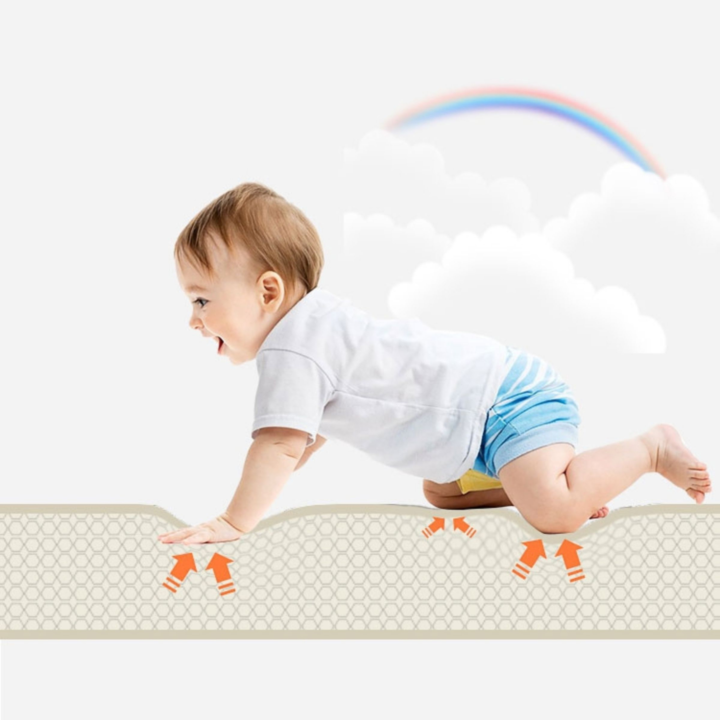 Dvostrana sklopiva pjenasta prostirka 180 x 120 x 1 cm - Magic Forest/Autumn Streets - boho