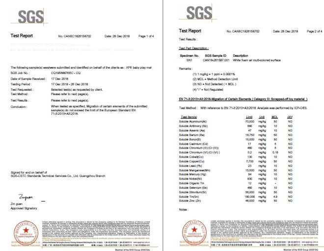 Dvostrana XXL pjenasta prostirka - sklopiva 1 CM (šuma s medvjedićem i konjima)