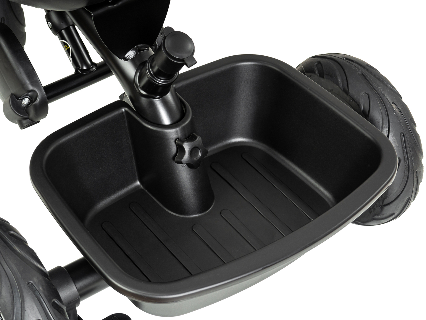 HyperMotion TOBI VECTOR tricikl - trajno napumpani kotači + potiskivač. Crna boja.