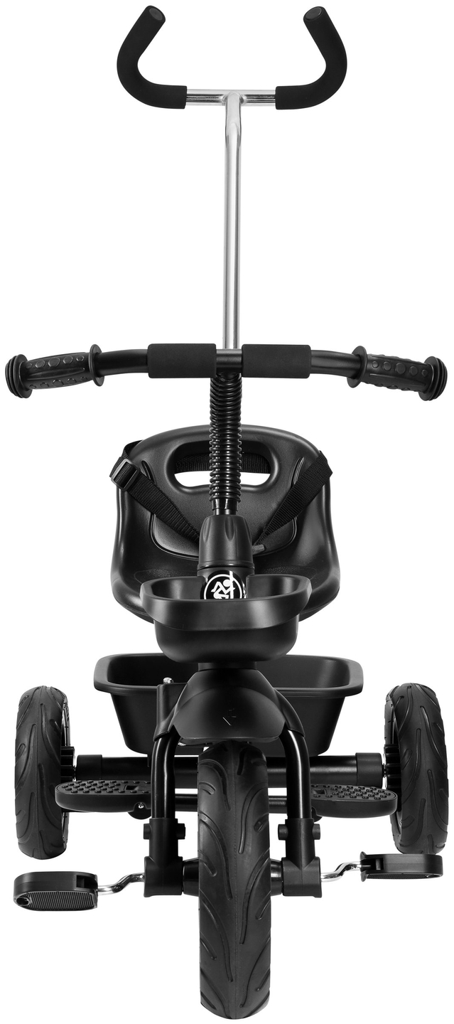 HyperMotion TOBI VECTOR tricikl - trajno napumpani kotači + potiskivač. Crna boja.