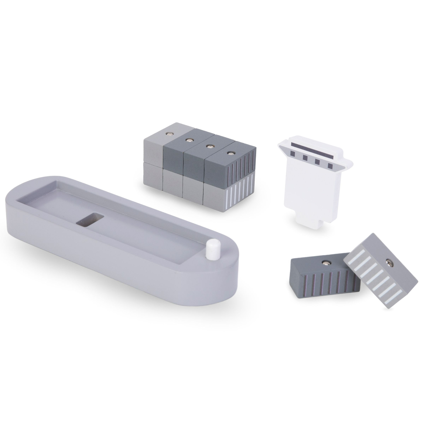 Pokretna lučka dizalica s magnetnim vitlom i priborom - drveni set