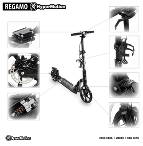 HyperMotion REGAMO romobil za odrasle - crni