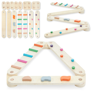 Drvena staza za ravnotežu - senzorna staza - 14 elemenata