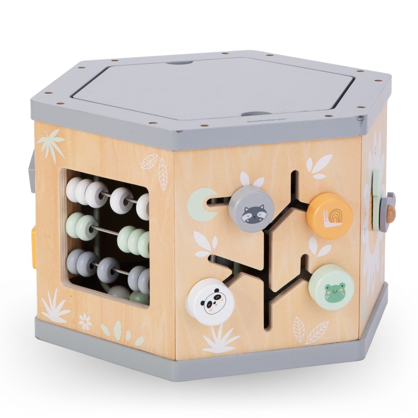 Drvena interaktivna edukativna kocka 7 u 1 - motorička petlja