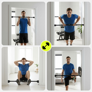 HyperMotion Podesiva šipka za zgibove 74-100 cm, 200 kg, crna