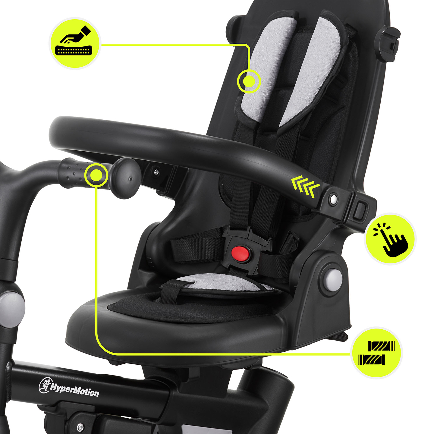 TOBI FOREST 8-u-1 višenamjenski tricikl - sivi