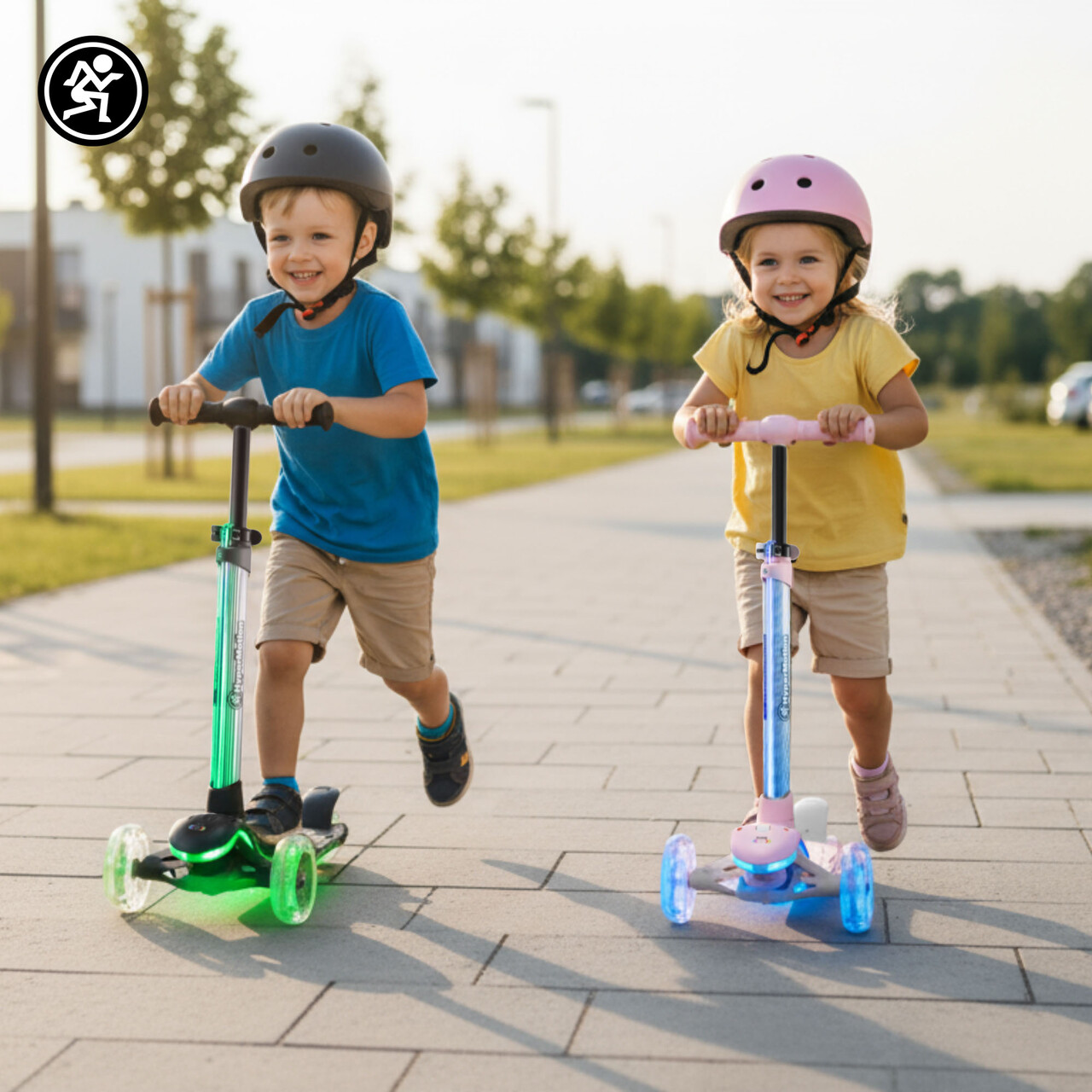 HyperMotion BECKY balansni skuter - RGB LED osvjetljenje, crni