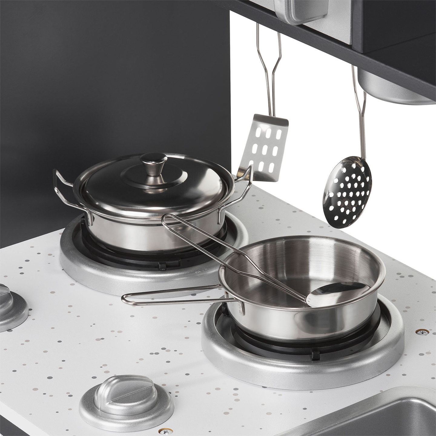 XXL drvena kuhinja s LED rasvjetom, pregačom i priborom