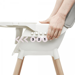 AMELIA 3u1 Moby-System stolica za hranjenje, siva