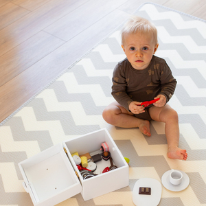 Dvostrana XXL pjenasta podloga - rola 2 CM (šuma i cik-cak)