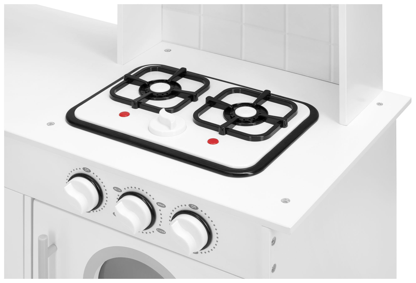 XXXL drvena kutna kuhinja s hladnjakom, pećnicom, perilicom rublja, pregačom i dodacima