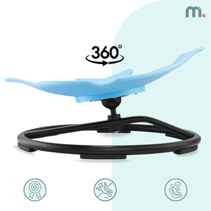 Mini vrtuljak za djecu Riba - plava