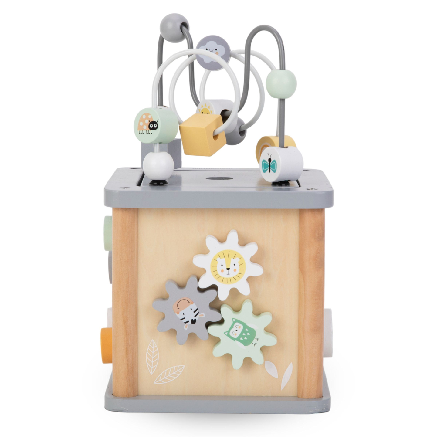 Drvena Montessori edukativna kocka - motorička petlja