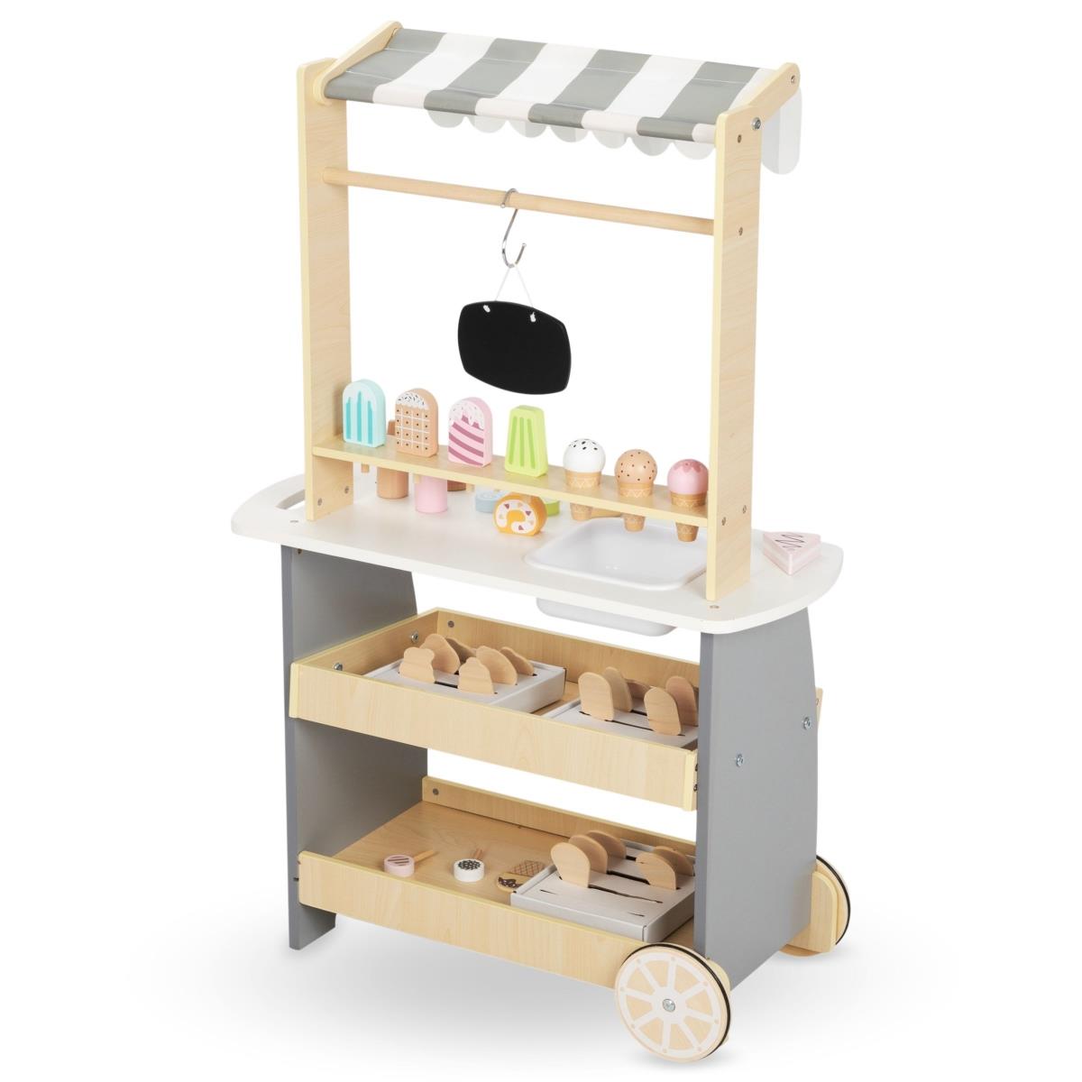 Drvena slastičarnica na kotače - kolica za sladoled