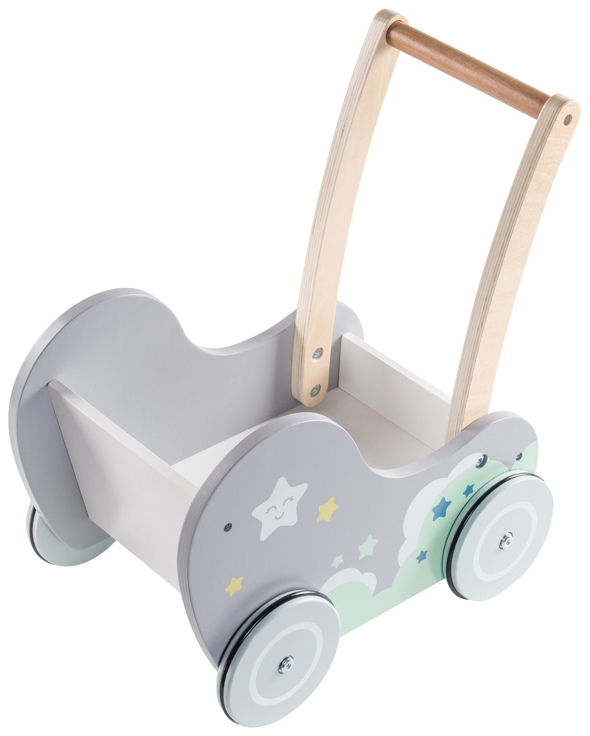 Dobranocka - drvena kolica, hodalica na guralicu